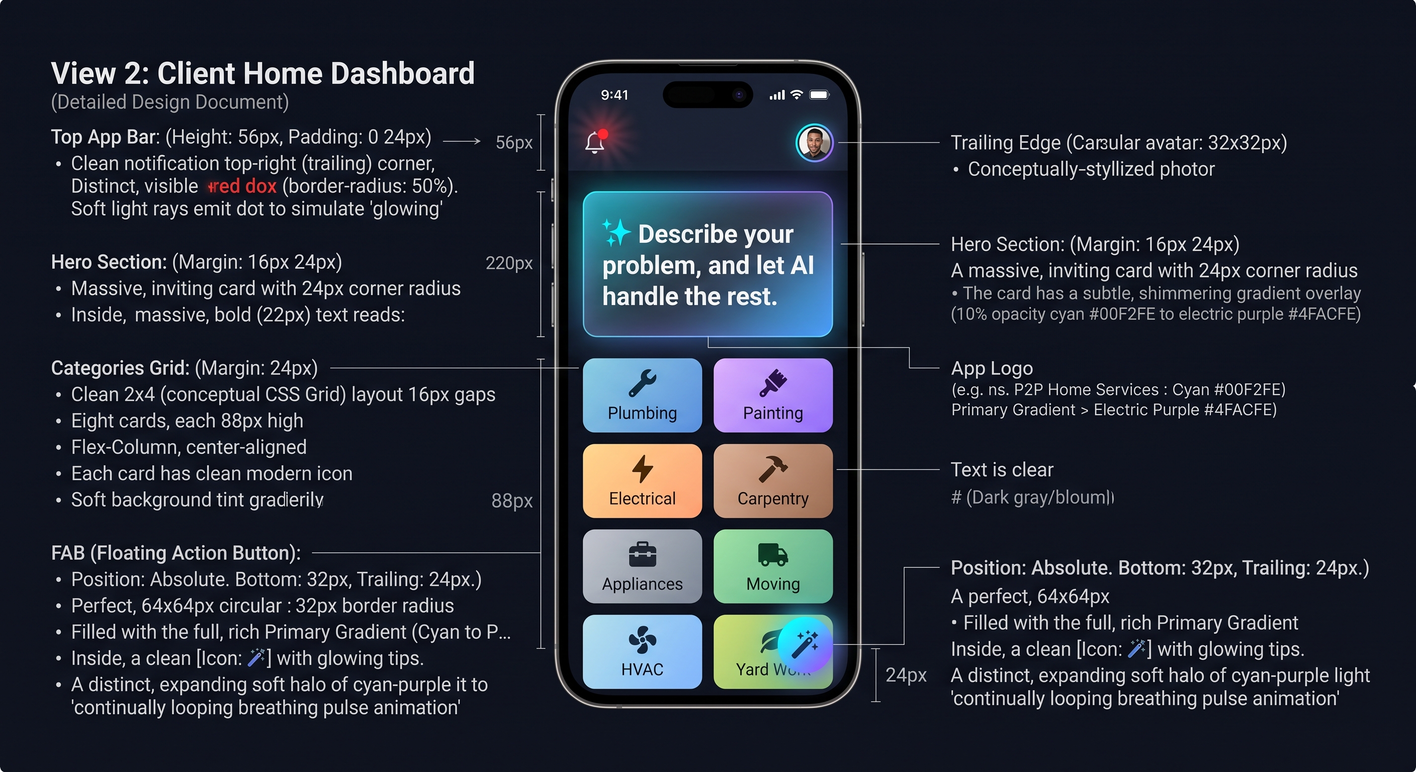 Client Home Dashboard
